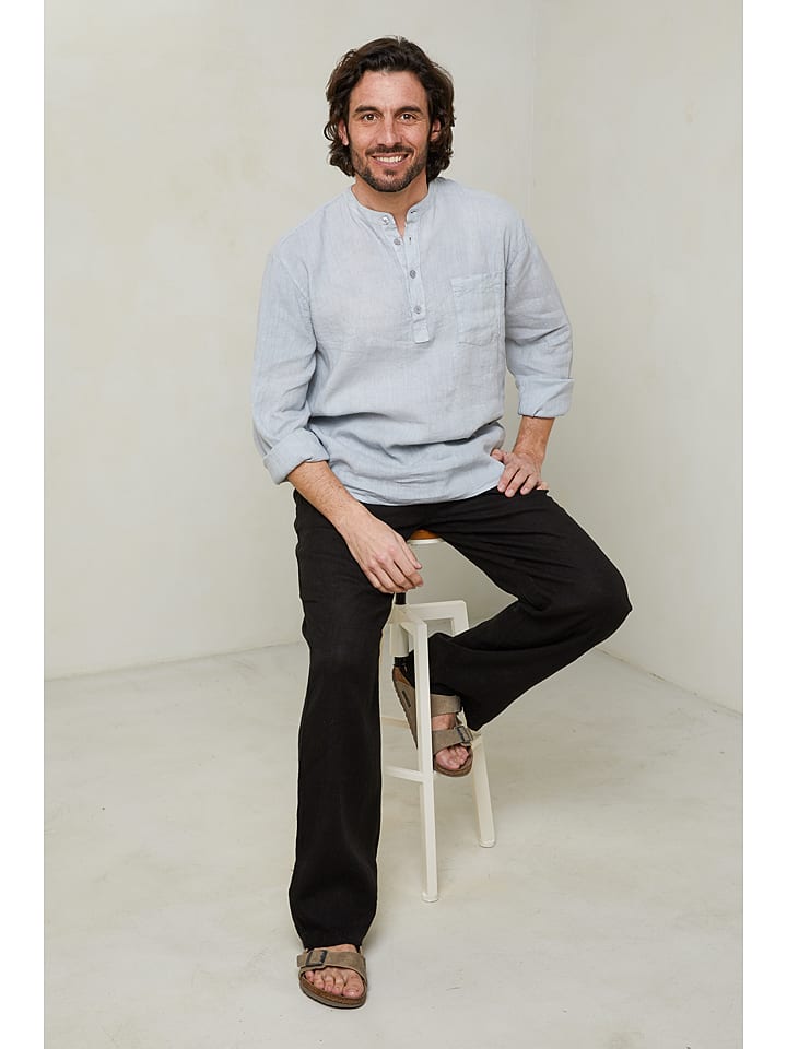 Lin Passion Koszula w kolorze szarym rozmiar: M/L