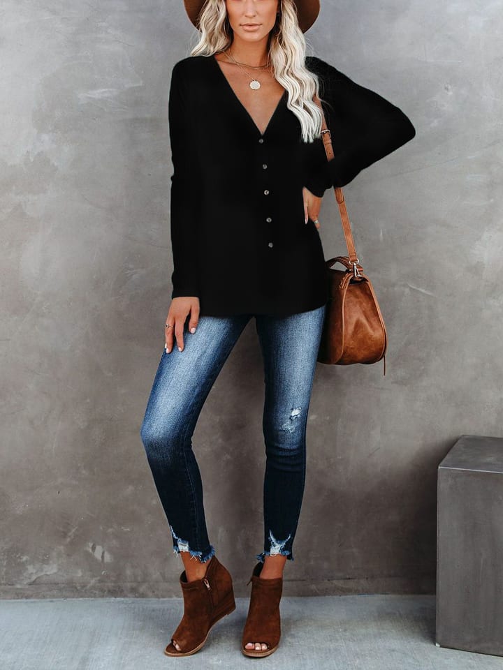 Milan Kiss Kardigan w kolorze czarnym rozmiar: L