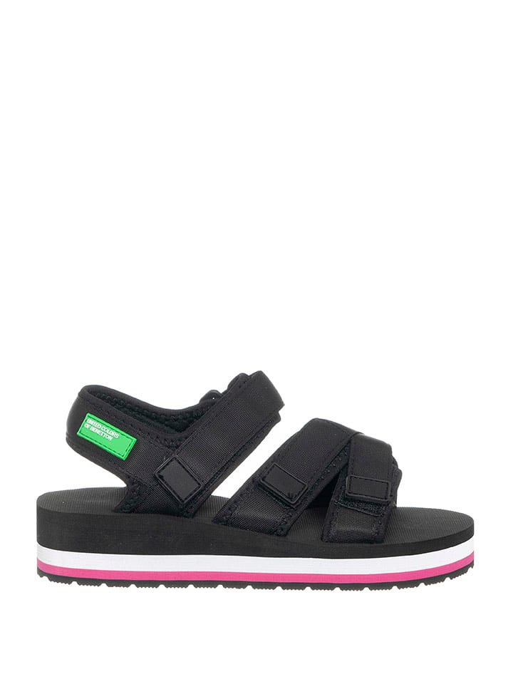 Benetton Sandały w kolorze czarnym rozmiar: 37