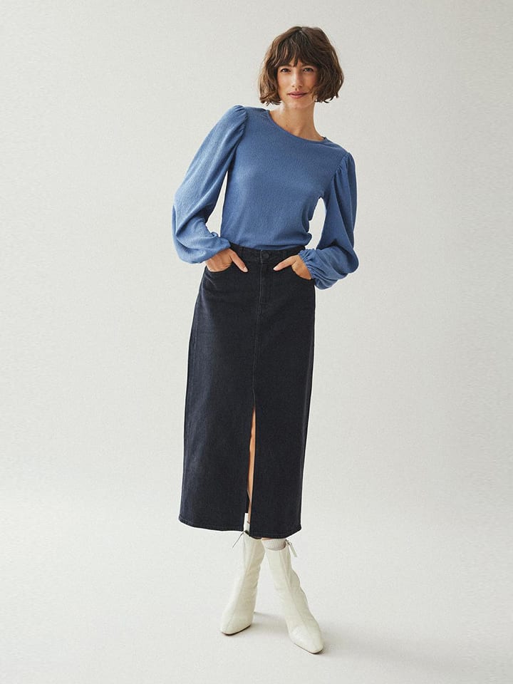 Vila Spódnica dżinsowa w kolorze czarnym rozmiar: 42