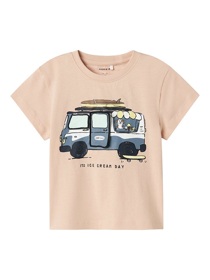name it Koszulka "Jacques" w kolorze beżowym rozmiar: 104