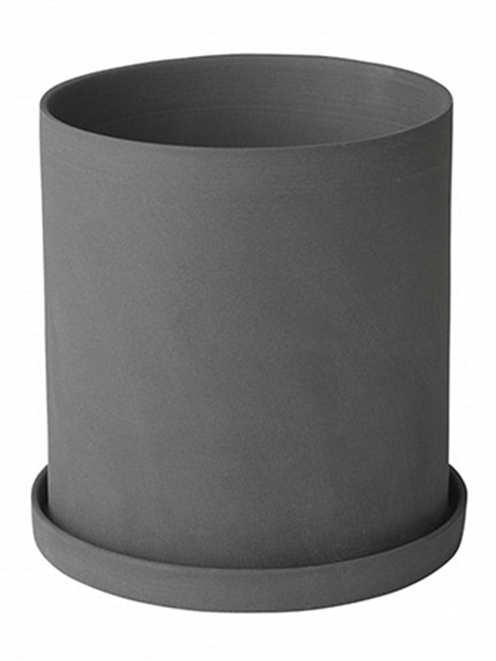 Blomus Doniczka "Nona" w kolorze szarym - wys. 13,5 x Ø 12,5 cm rozmiar: onesize