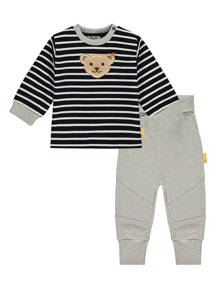 Steiff 2-częściowy zestaw w kolorze granatowo-szarym rozmiar: 68