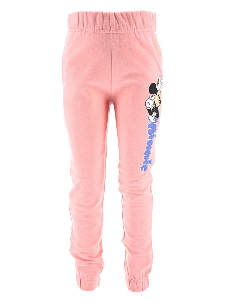 Disney Minnie Mouse Spodnie dresowe "Minnie" w kolorze jasnoróżowym rozmiar: 98