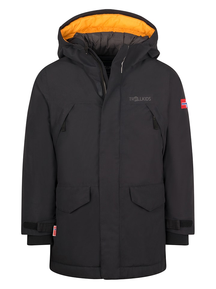 Trollkids Parka "Harstad" w kolorze czarnym rozmiar: 128