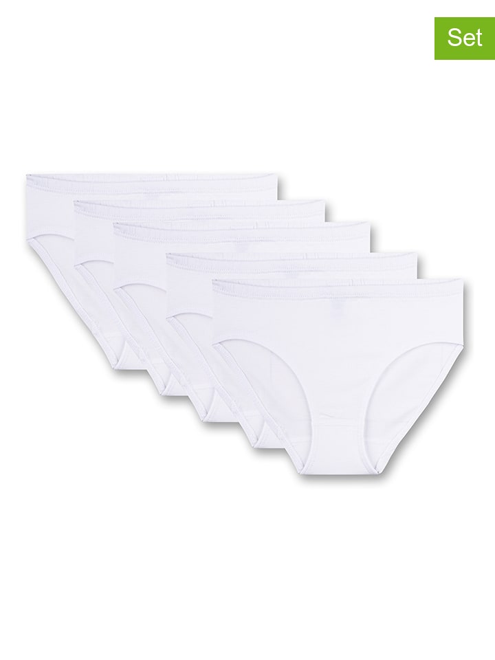 Sanetta Majtki (5 par) w kolorze białym rozmiar: 128