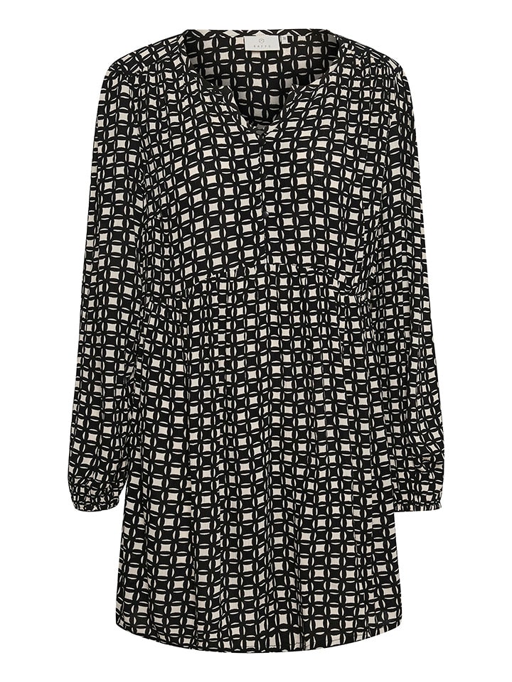 Kaffe Tunika "Nilia" w kolorze czarno-kremowym rozmiar: 36