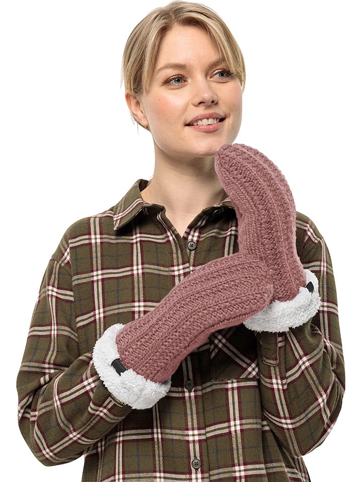 Jack Wolfskin Rękawiczki "Highloft" w kolorze jasnoróżowym rozmiar: S