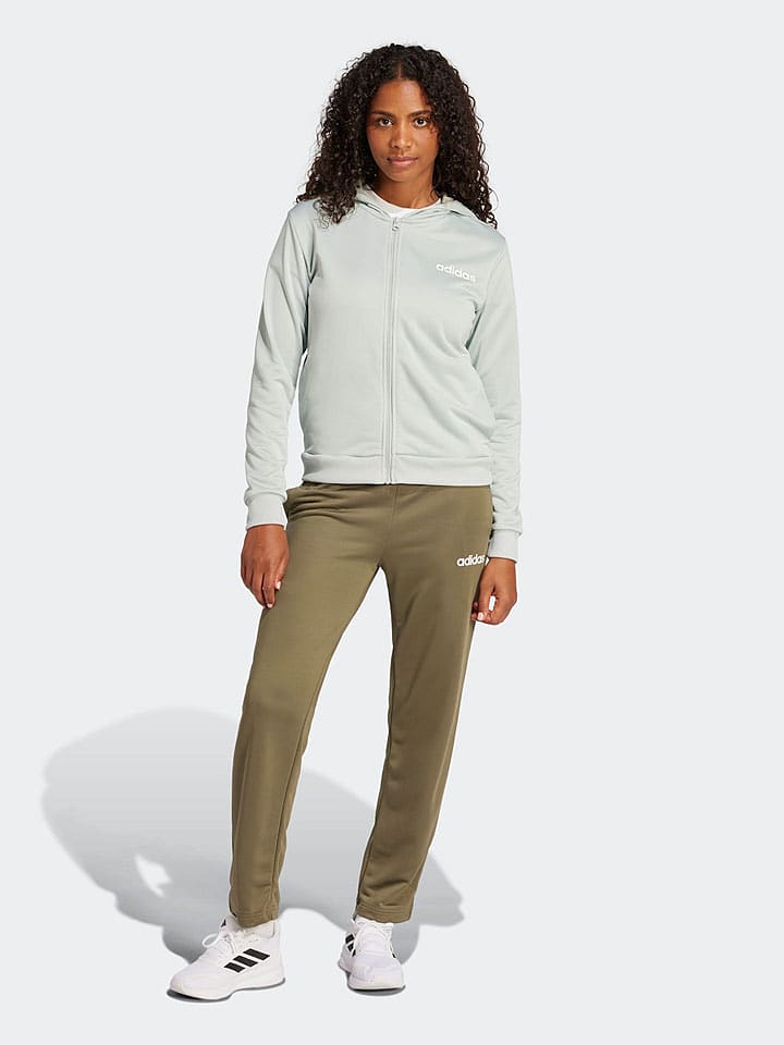 adidas 2-częściowy zestaw w kolorze oliwkowo-zielonym rozmiar: XL