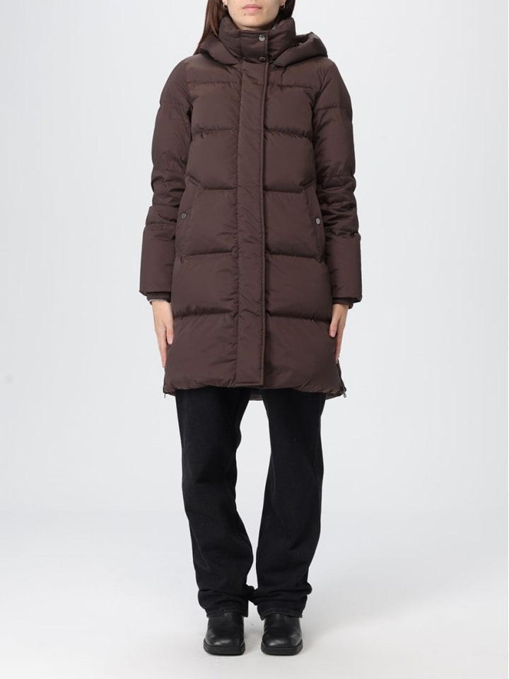 Woolrich Płaszcz puchowy "Kelly" w kolorze ciemnobrązowym rozmiar: L