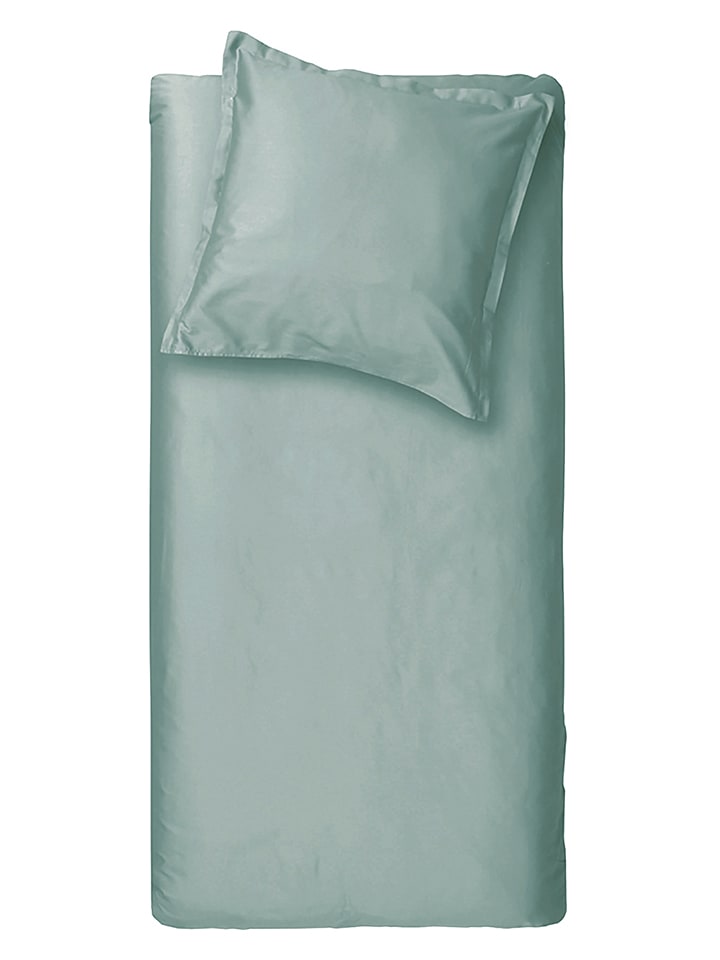 Cinderella Komplet pościeli satynowej w kolorze miętowym rozmiar: 135x200 cm