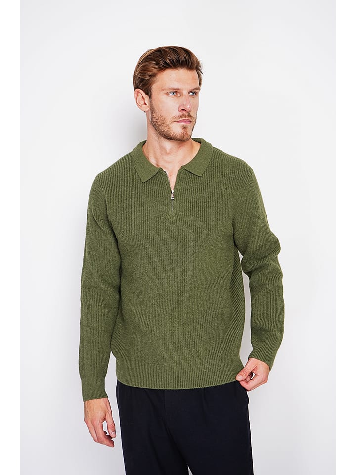 William de Faye Sweter w kolorze khaki rozmiar: 52