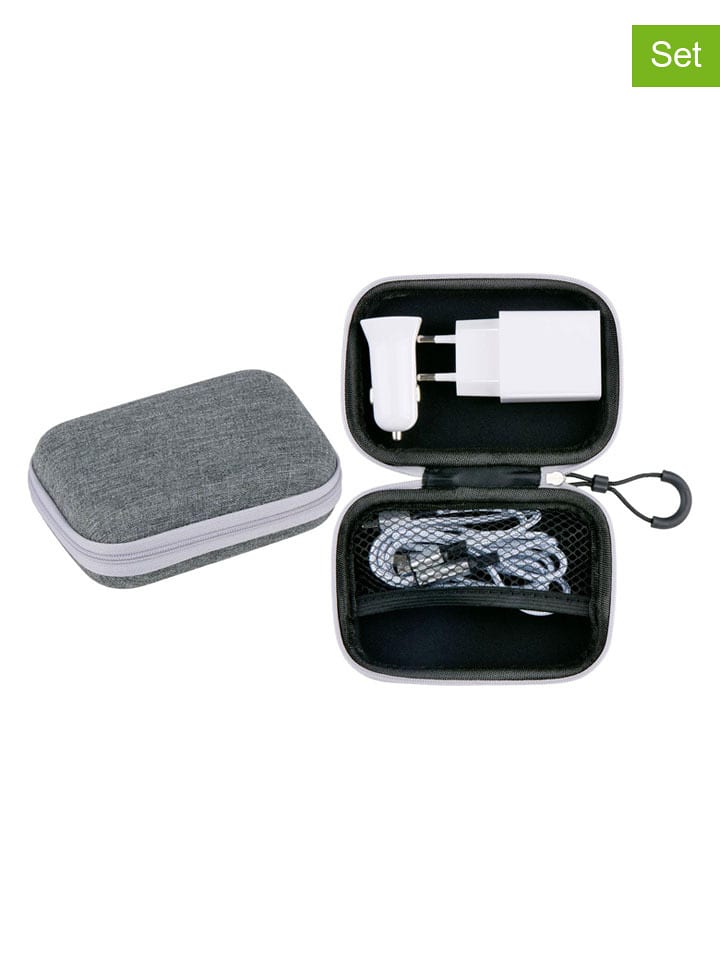 GRUNDIG 3-częściowy zestaw w kolorze szaro-białym rozmiar: onesize