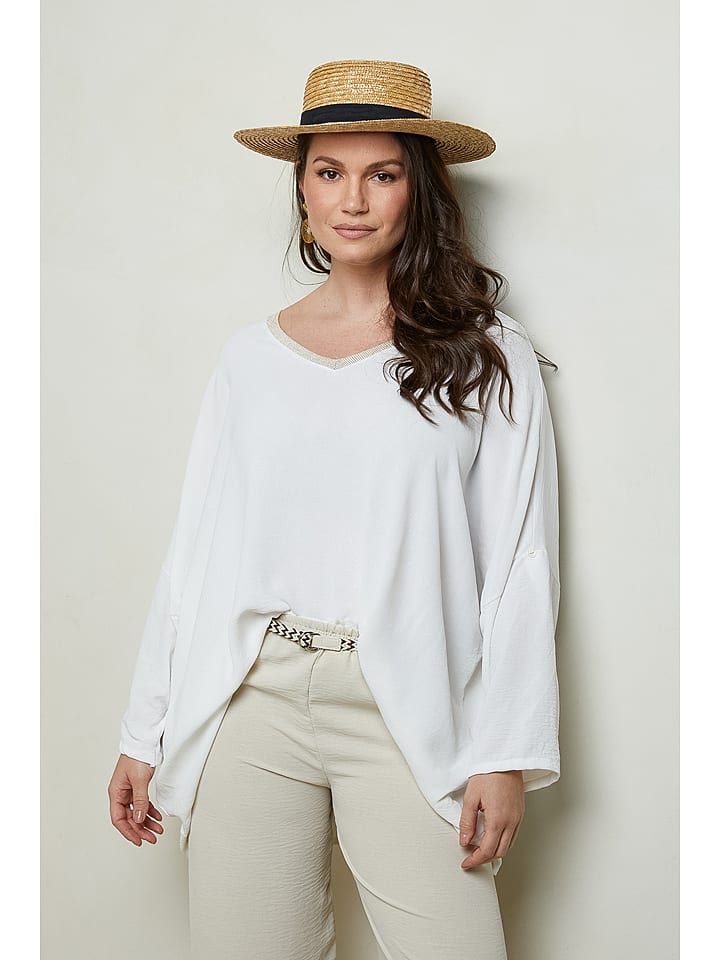 Curvy Lady Bluzka w kolorze białym rozmiar: 40/42