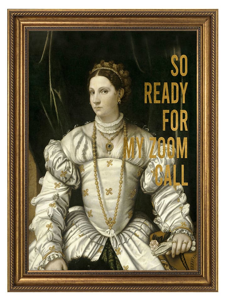 Ars Longa Druk artystyczny "The Baroque Shrew" w ramce - 70 x 50 cm rozmiar: onesize