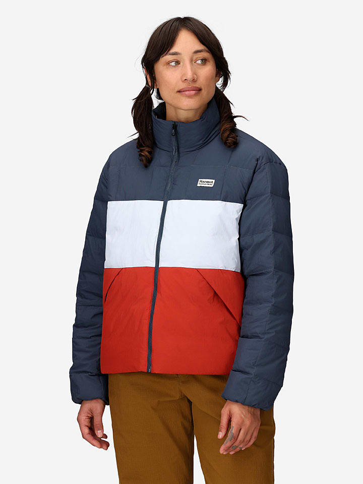 Marmot Kurtka pikowana "Ares" w kolorze granatowo-czerwono-białym rozmiar: XL
