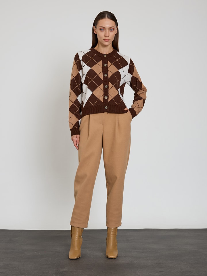 BGN Kardigan w kolorze brązowo-beżowym rozmiar: 40