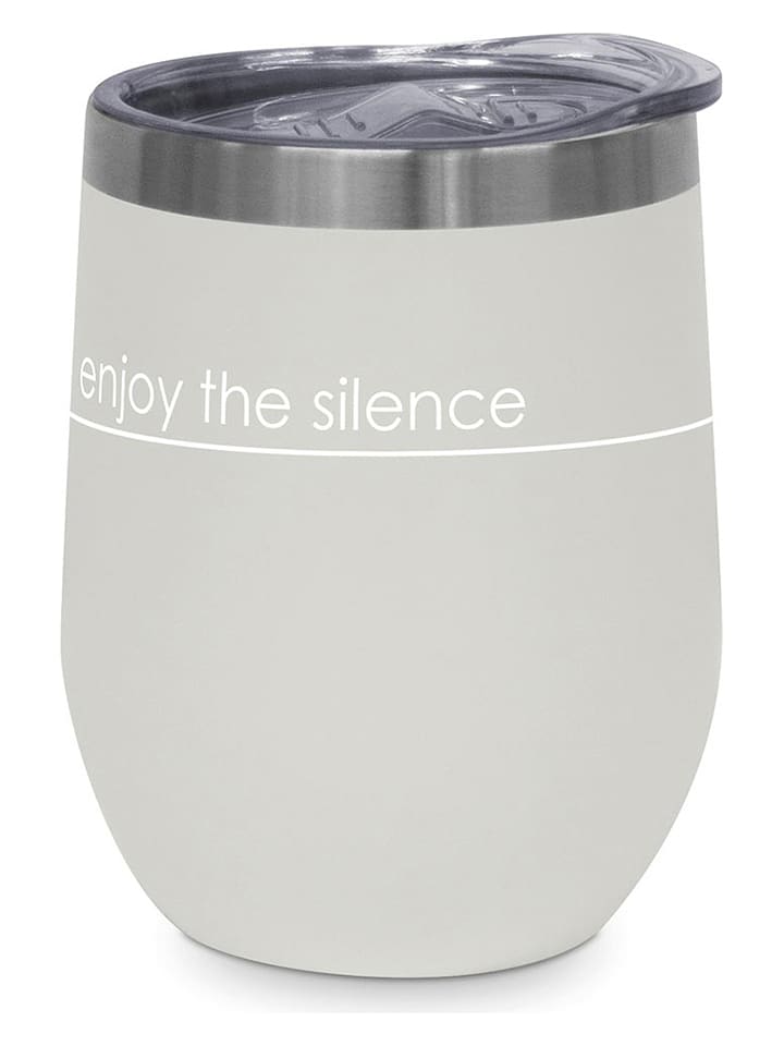 ppd Kubek termiczny "Pure Silence" w kolorze szarym - 350 ml rozmiar: onesize