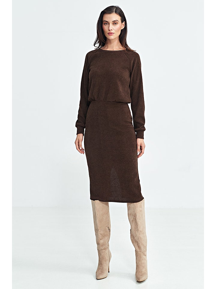 Nife Sukienka w kolorze brązowym rozmiar: 40