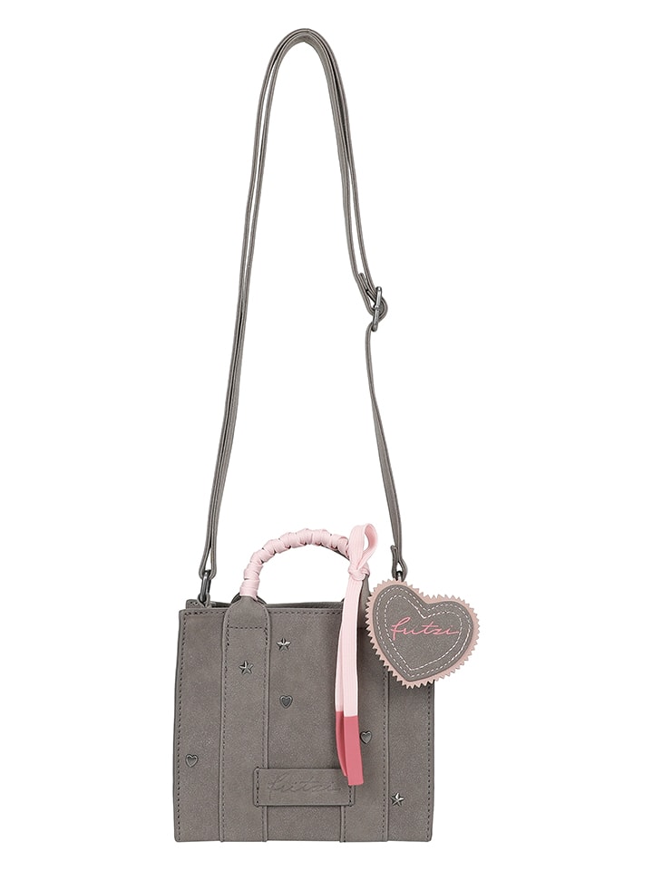 Fritzi aus Preußen Skórzana torebka w kolorze szarym - 18 x 16,5 x 8 cm rozmiar: onesize