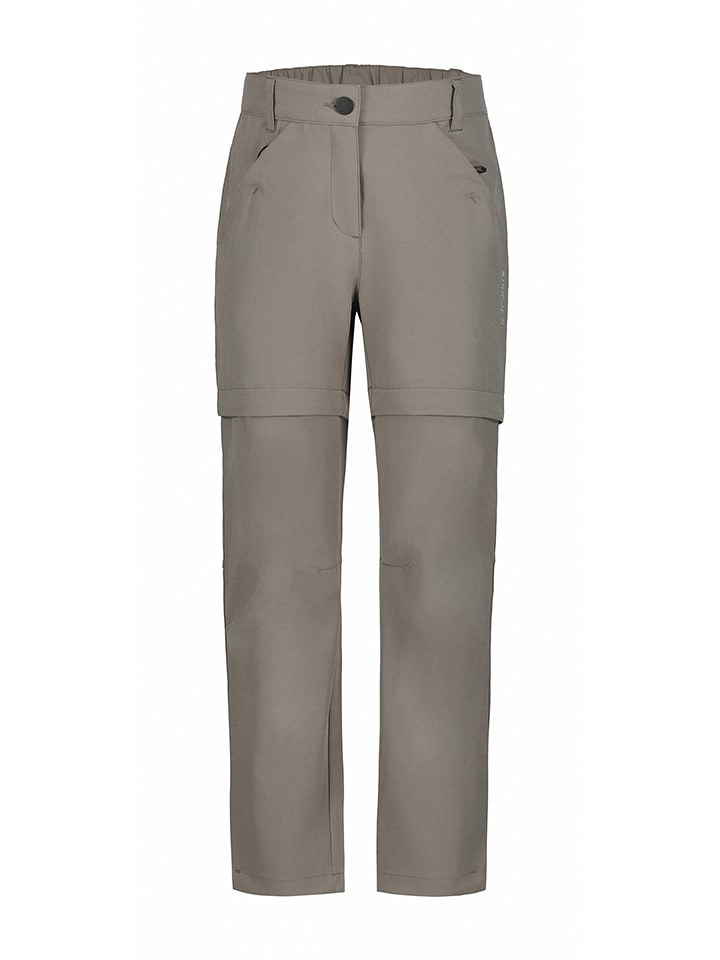 Icepeak Spodnie funkcyjne Zipp-Off "Kano" w kolorze szarobrązowym rozmiar: 116