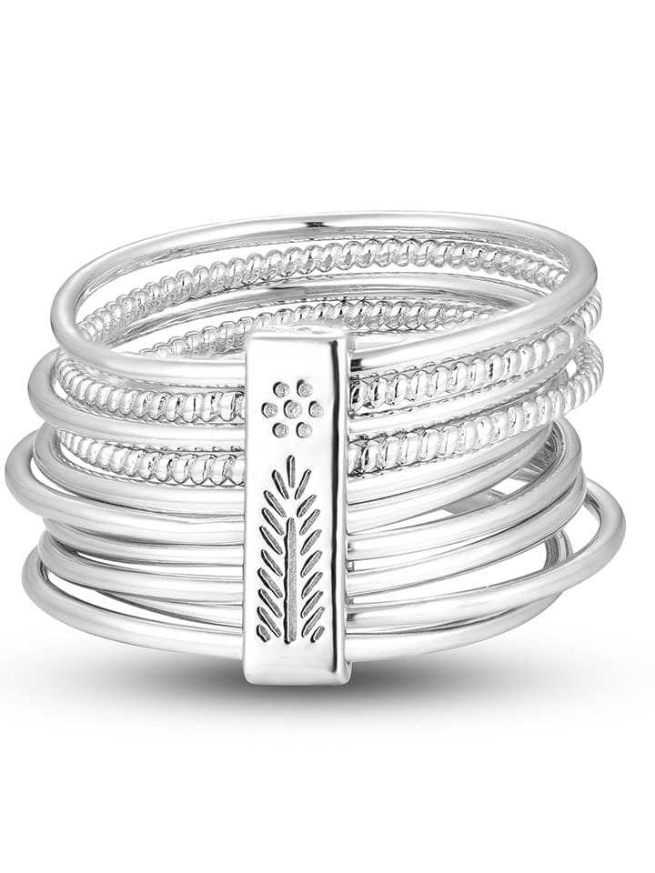 Eclat d'Argent Srebrny pierścionek z cyrkoniami rozmiar: 58