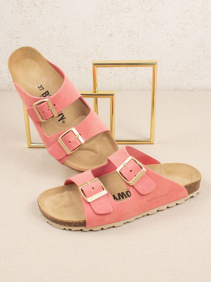 billowy Skórzane klapki w kolorze jasnoróżowym rozmiar: 42