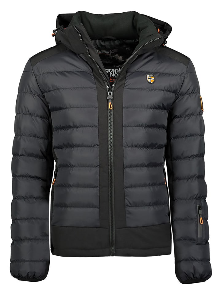 Geographical Norway Kurtka pikowana "Aurelien" w kolorze czarnym rozmiar: M