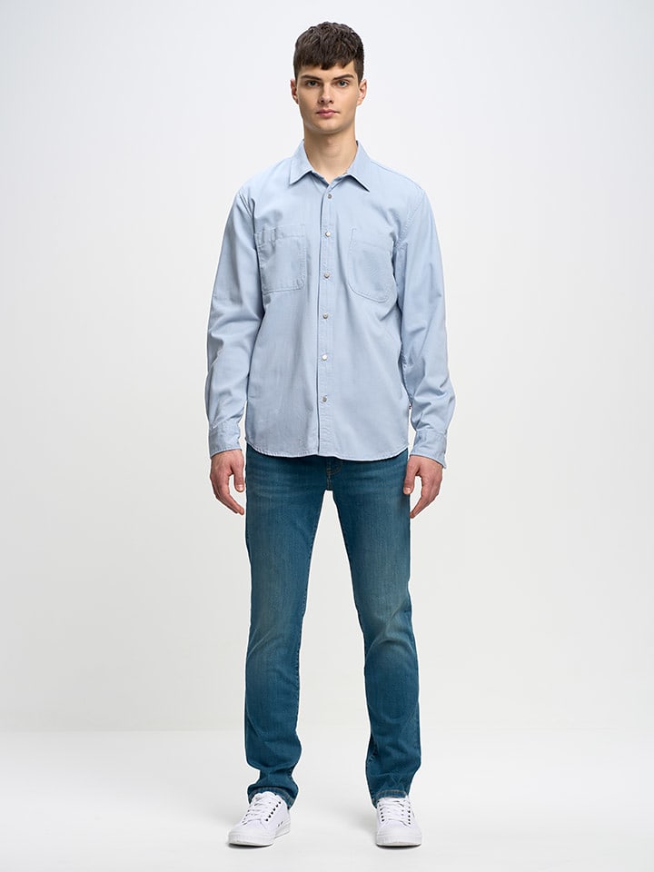 BIG STAR Koszula - Regular fit - w kolorze błękitnym rozmiar: XXL