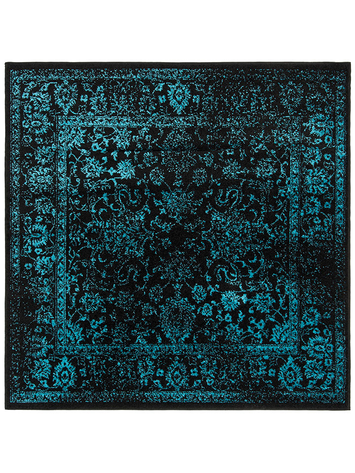 Safavieh Dywan "Adirondack" w kolorze czarno-turkusowym rozmiar: 91x152 cm