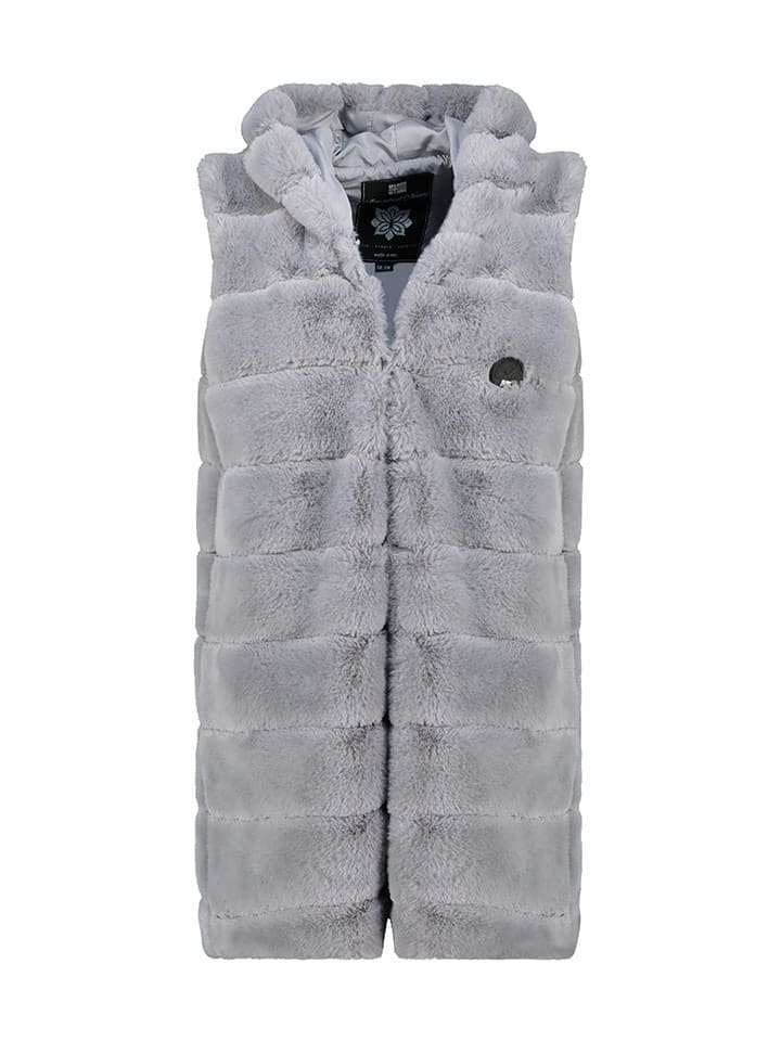 Geographical Norway Kamizelka polarowa "Uphemere" w kolorze szarym rozmiar: XL