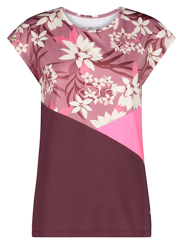 cmp Koszulka funkcyjna w kolorze brązowo-jasnoróżowym rozmiar: 36