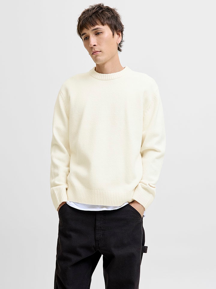 Jack & Jones Sweter w kolorze kremowym rozmiar: XL