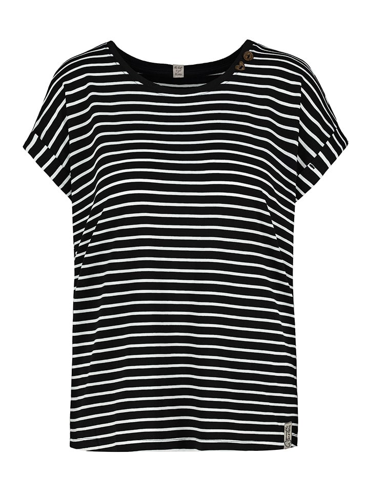 Sublevel Koszulka w kolorze czarno-białym rozmiar: XS