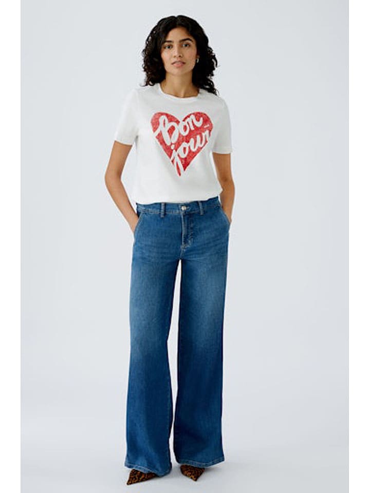 Oui Koszulka w kolorze białym rozmiar: 36