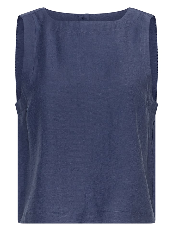 MOSS COPENHAGEN Top w kolorze granatowym rozmiar: XS