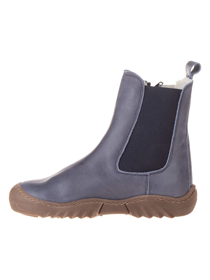 kmins Skórzane botki w kolorze granatowym rozmiar: 28