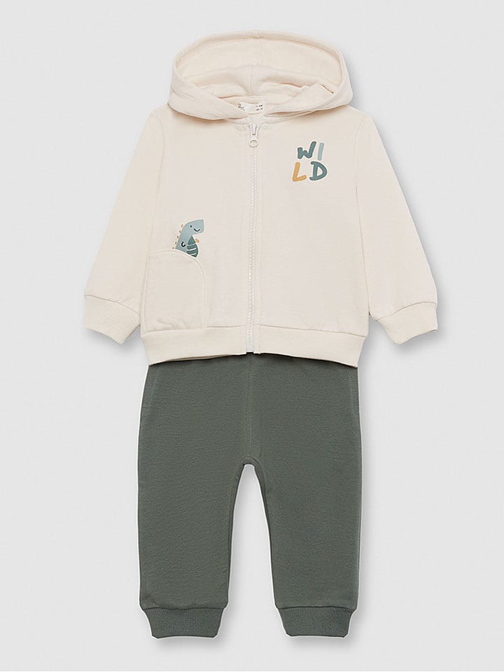 Street MONKEY 2-częściowy zestaw w kolorze kremowym rozmiar: 74