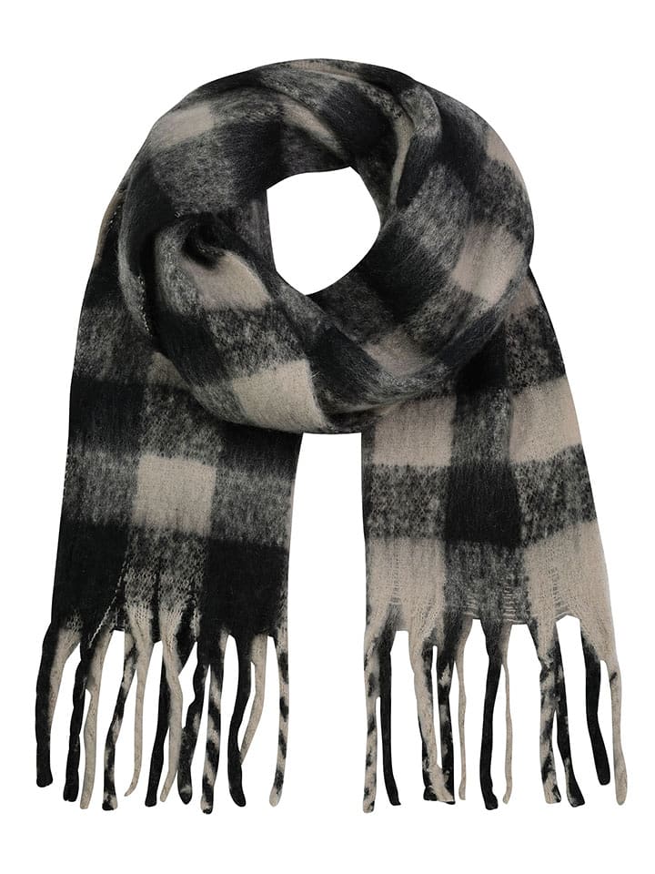 Eight2Nine Szal w kolorze czarno-beżowym rozmiar: onesize