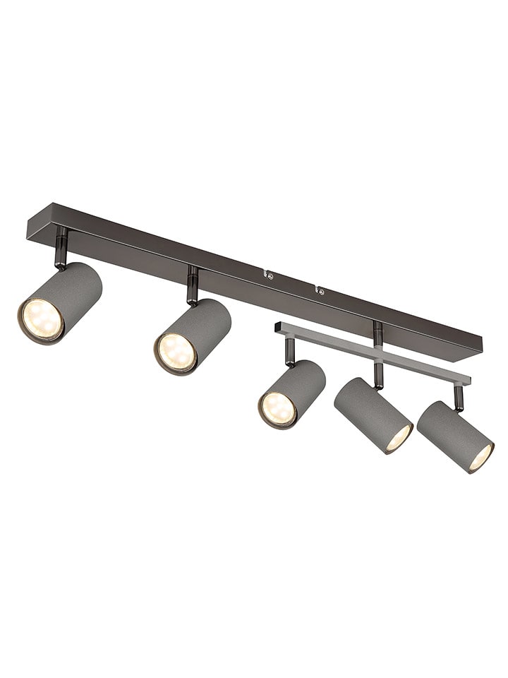 Globo lighting Lampa sufitowa "Robby" w kolorze czarno-szarym - 70 x 17 x 35 cm rozmiar: onesize