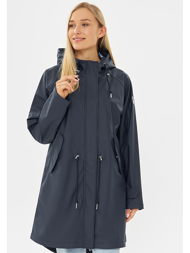 Derbe Kurtka przeciwdeszczowa w kolorze granatowym rozmiar: 42