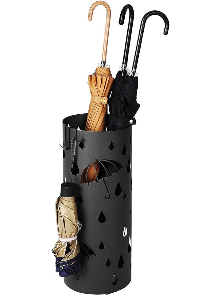 Songmics Stojak w kolorze czarnym na parasole - 17 x 41 x 17 cm rozmiar: onesize