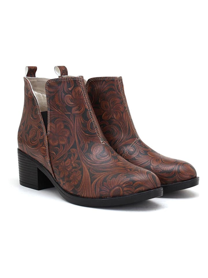 Goby Botki w kolorze brązowym rozmiar: 39