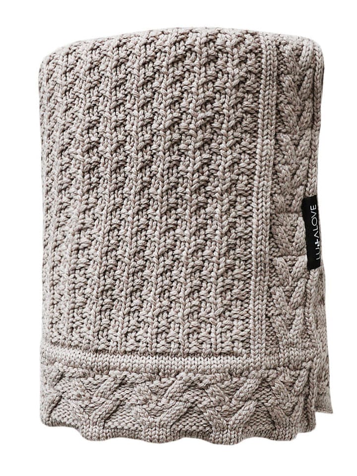 Lullalove Kocyk w kolorze beżowym rozmiar: 100x90 cm