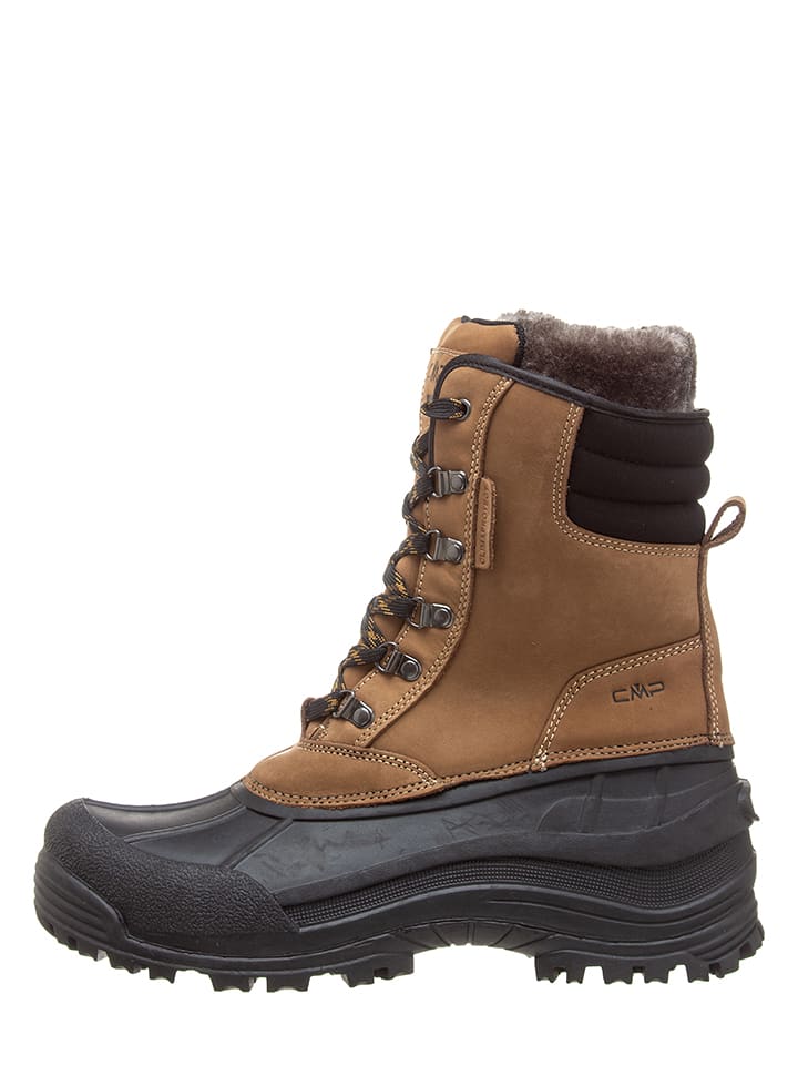 cmp Skórzane botki zimowe "Kinos" w kolorze jasnobrązowym rozmiar: 42