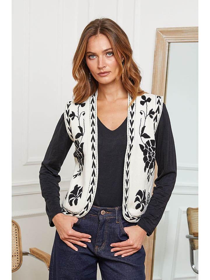 Joséfine Kamizelka "Bretigny" w kolorze kremowym rozmiar: L