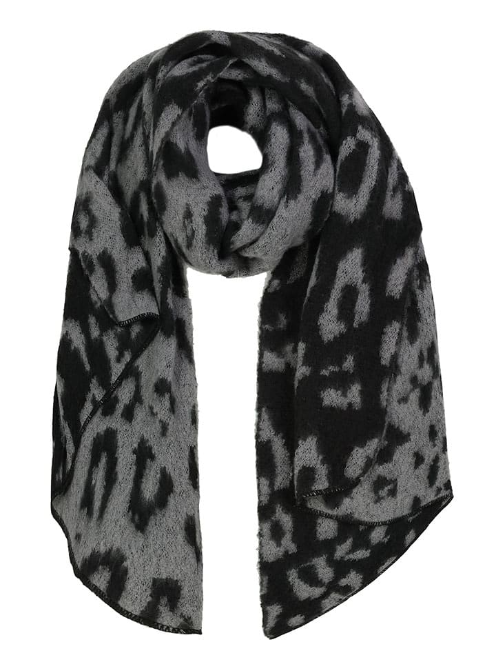 Eight2Nine Szal w kolorze czarno-szarym rozmiar: onesize