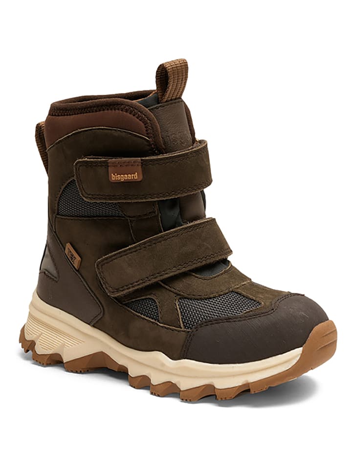 bisgaard Skórzane botki w kolorze khaki rozmiar: 31