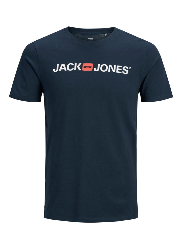 Jack & Jones Koszulka "Corp" w kolorze granatowym rozmiar: L