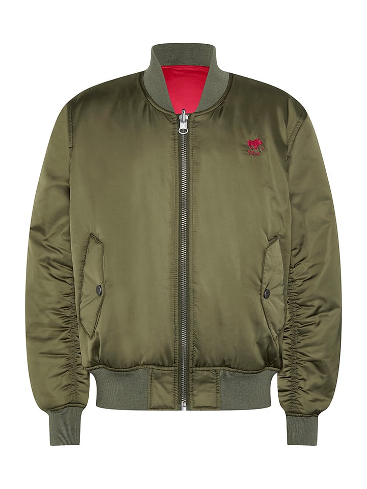 Polo Sylt Dwustronna kurtka w kolorze oliwkowo-różowym rozmiar: 98/104